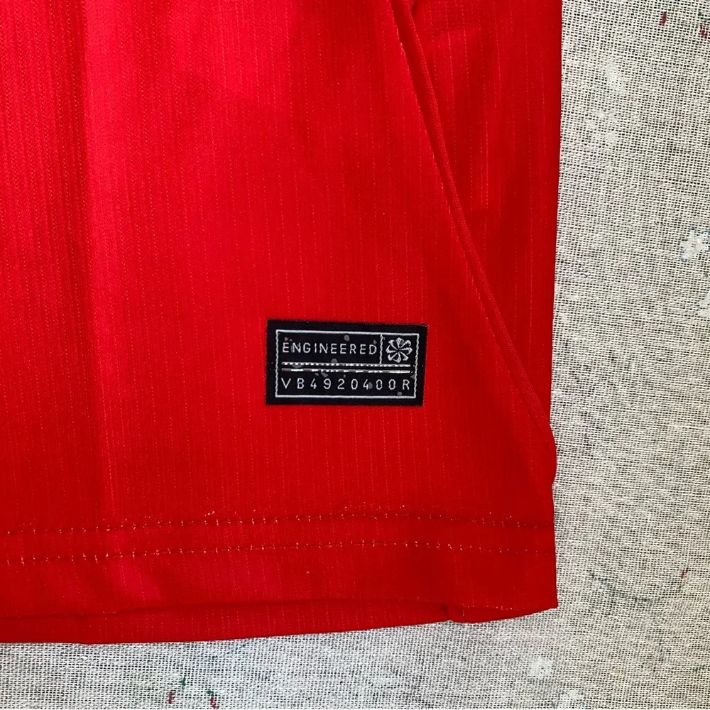 Nike Red Norway-Style Soccer Tee